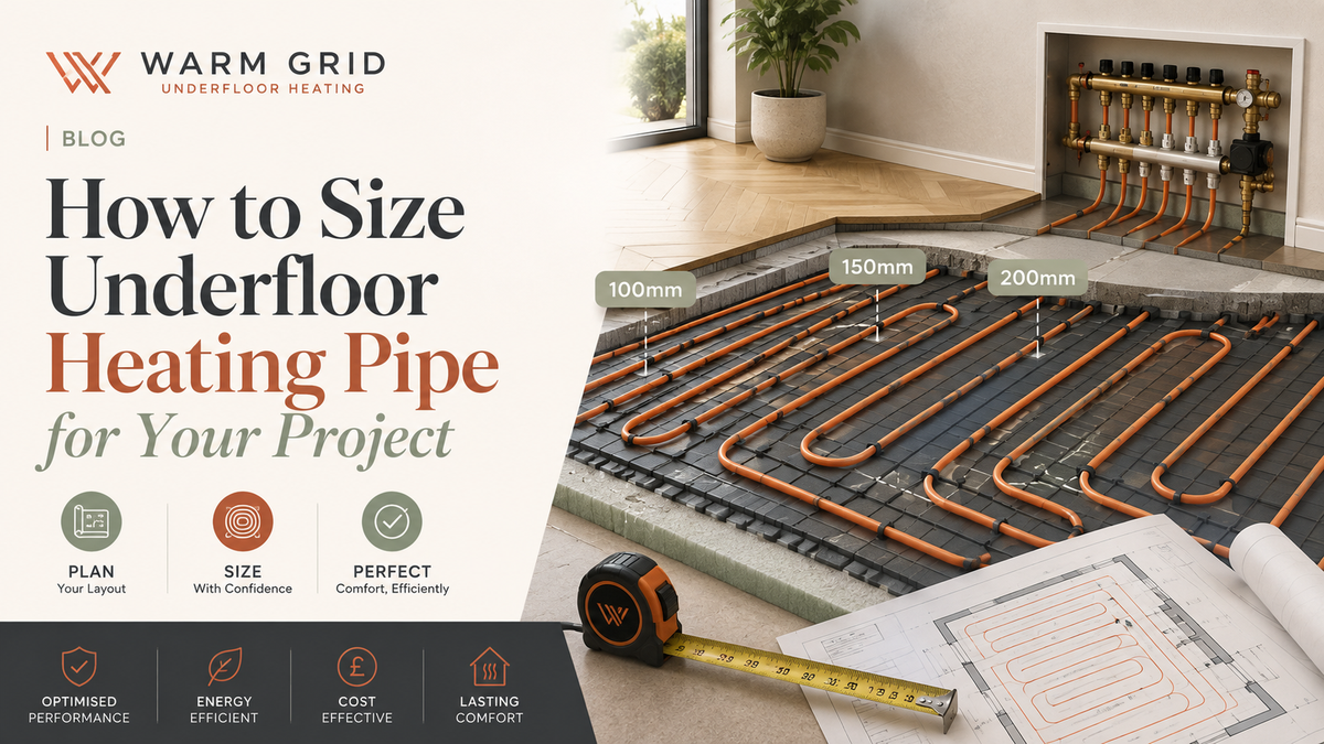 How to Size Underfloor Heating Pipe for Your Project