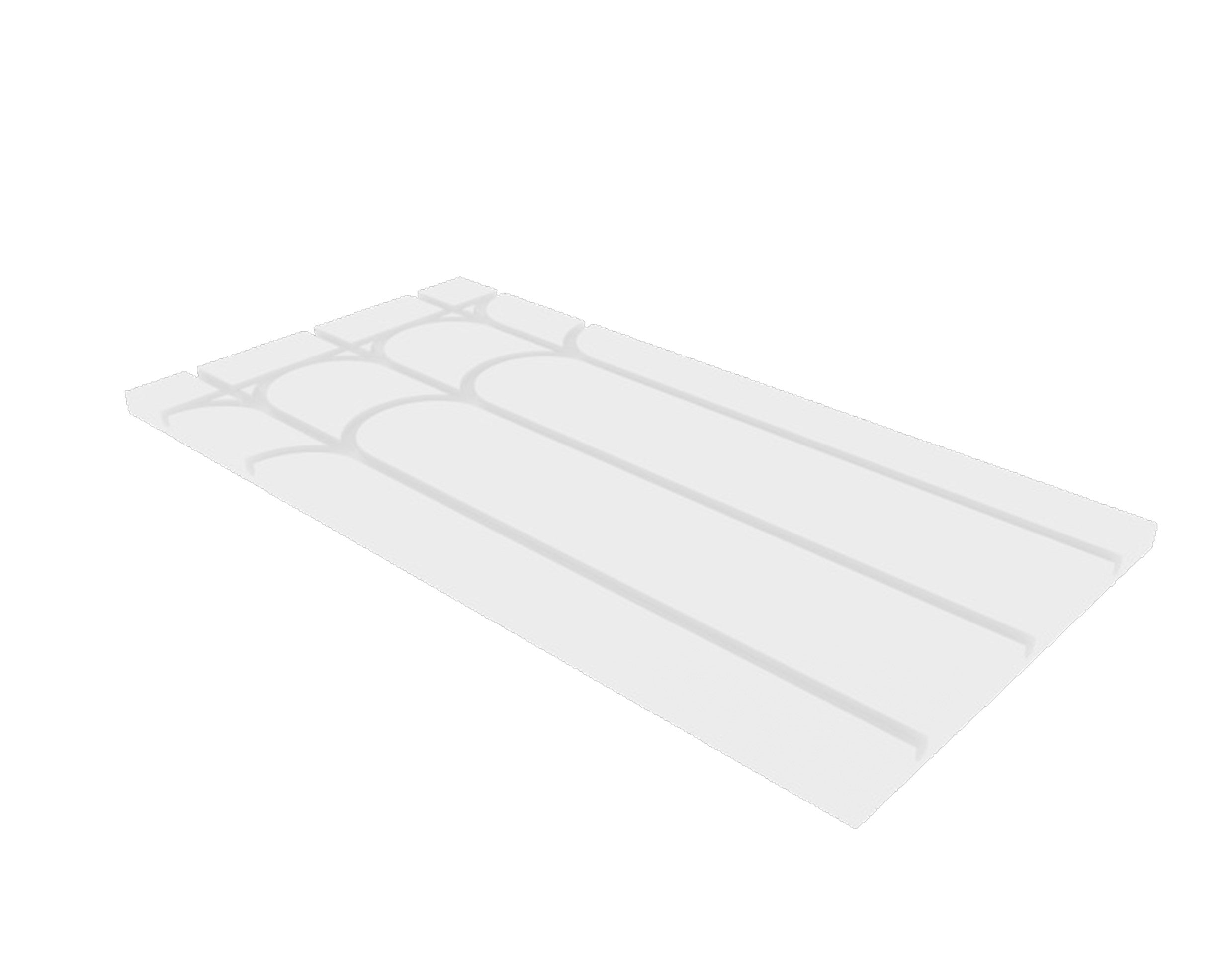 Warm Grid Gypsum Fibre Board with Double Torsion Ending for 12mm Pipe