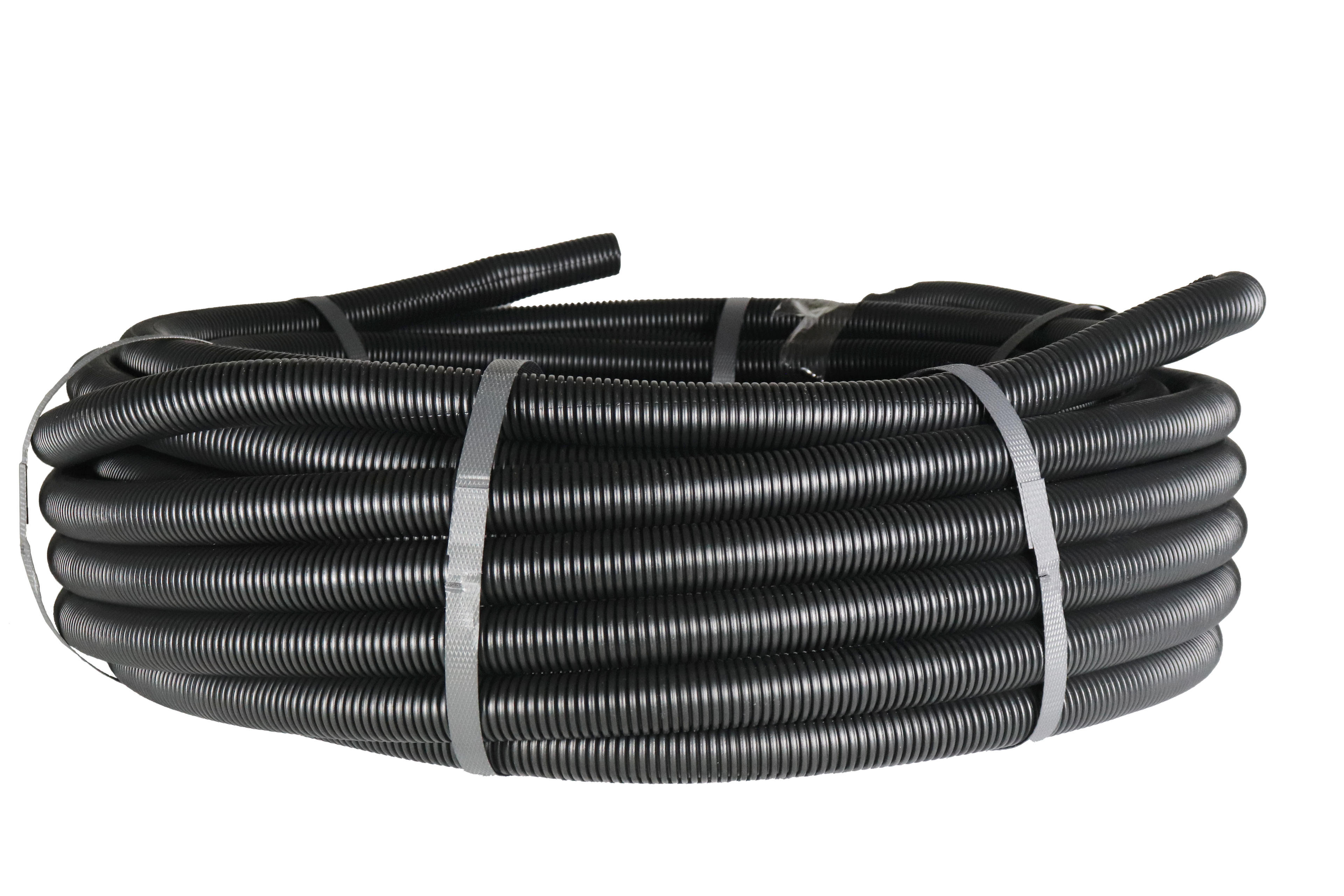 Warm Grid Black Slitted Pipe Conduit