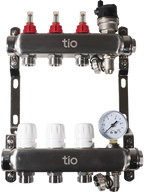 Warm Grid Pre-Assembled Manifold with Pressure Gauge & Auto Air Vent