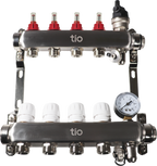 Warm Grid Pre-Assembled Manifold with Pressure Gauge & Auto Air Vent