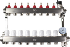 Warm Grid Pre-Assembled Manifold with Pressure Gauge & Auto Air Vent