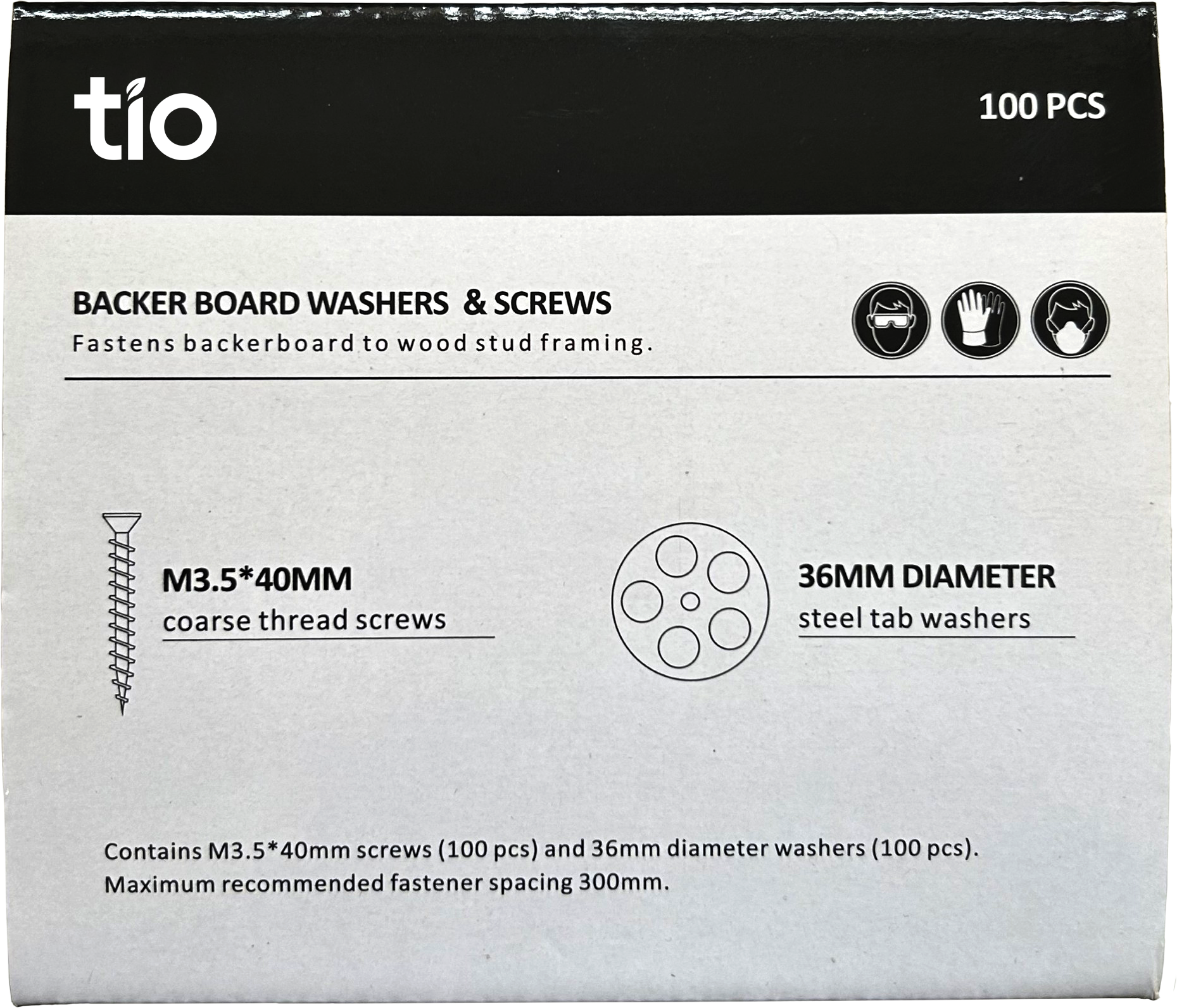 Warm Grid Backer Board Washer and Screw Pack