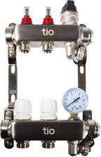 Warm Grid Pre-Assembled Manifold with Pressure Gauge & Auto Air Vent