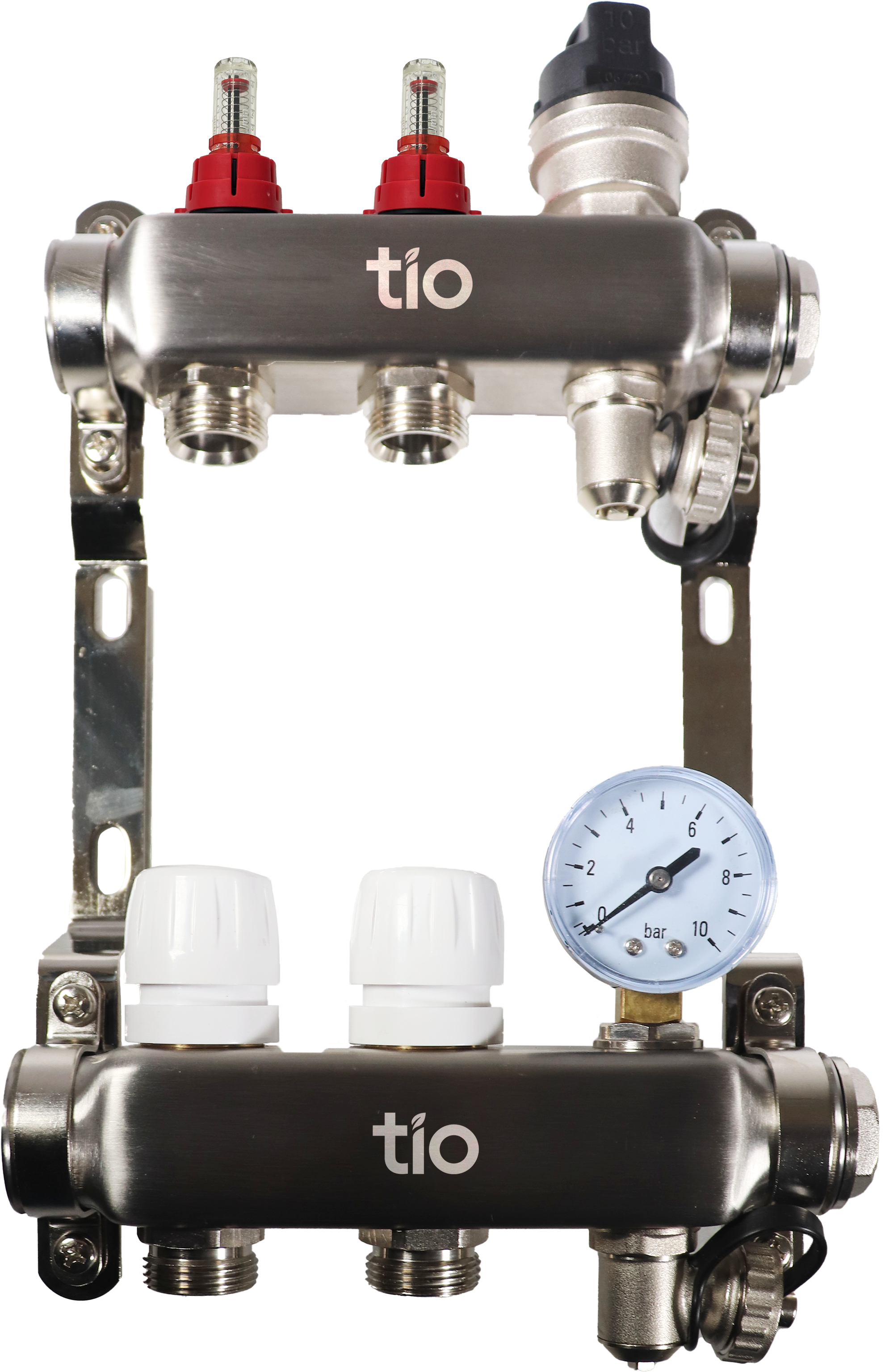 Warm Grid Pre-Assembled Manifold with Pressure Gauge & Auto Air Vent