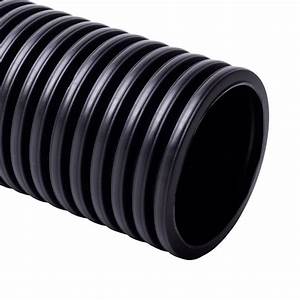 Warm Grid Black Slitted Pipe Conduit